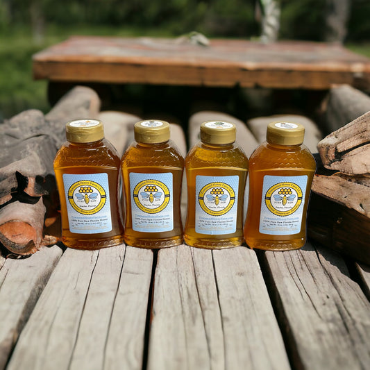Pure Raw Florida Honey Variety Sampler Pack – (4) 1 lb Bottles - Townsend Honey Farm LLC